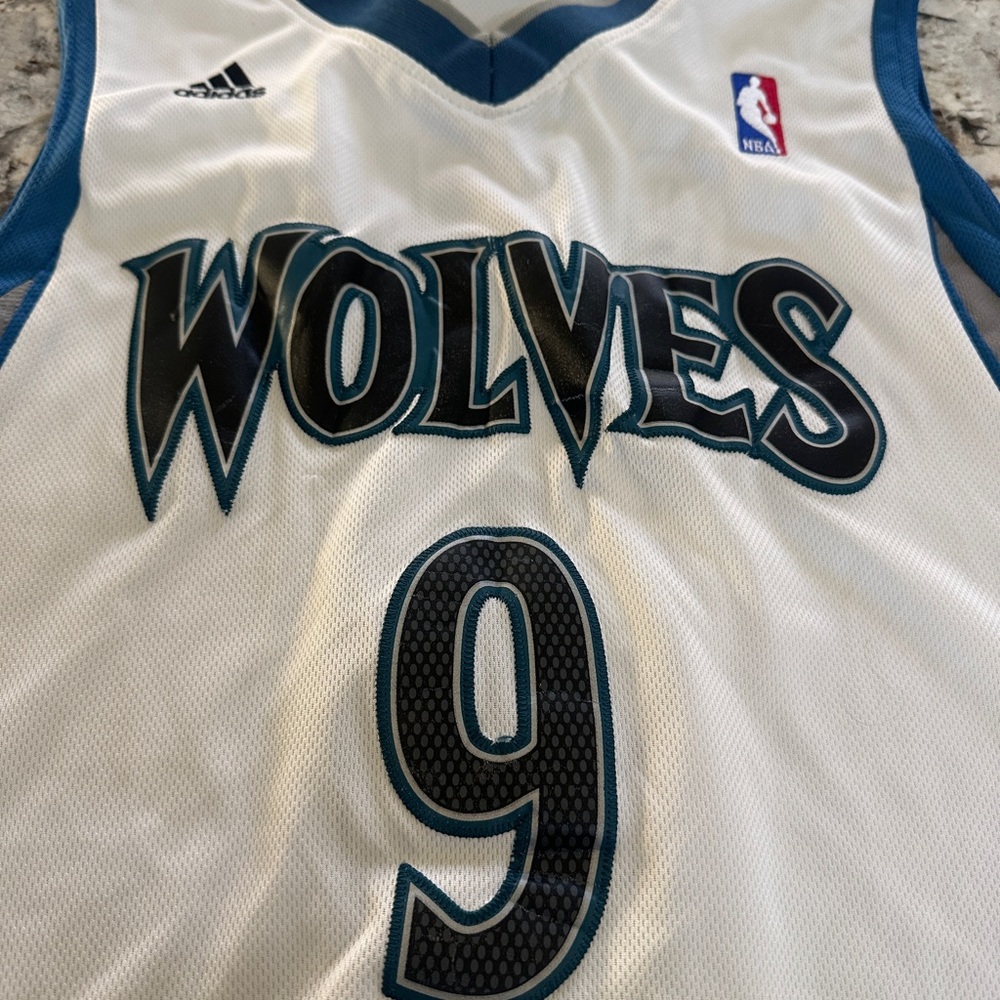 Adidas White and Blue NBA Authentic Jersey - Picture 4 of 4